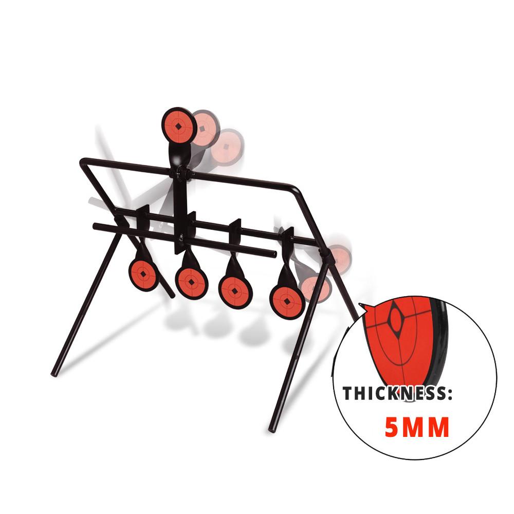 Atacpro Auto Resetting Spinner Shooting Target 5Mm For .22 Long Rifle/ Hand Gun Chocolate