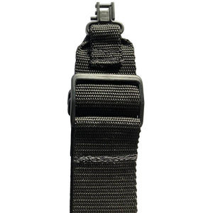 Boonie Packer Boonie Packer 2+2 Gun Sling With Blued Swivels - 2 Inch Clingstrips Safety Lock #22Qsw Black