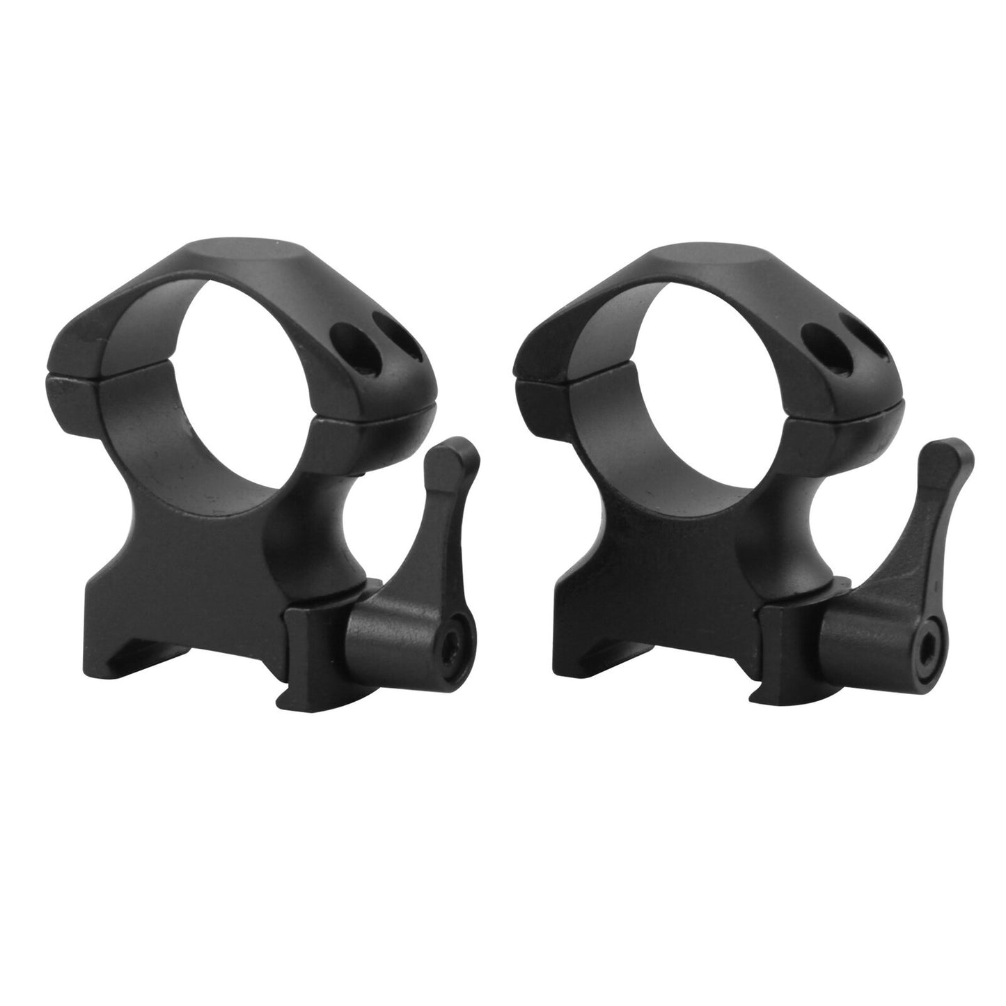 Ccop Ccop Quick-Detachable Heavy Duty Steel Rings - 1-Pair High Profile 1" Tube 20Mm Weaver Rail #sr-Q1002Wh Black