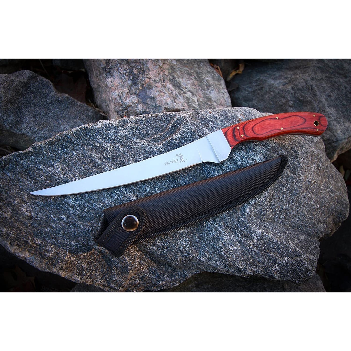 Elk Ridge Elk Ridge Fillet Knife With Pakkawood Handle - 12.25 Inch Overall #er-028 Lavender