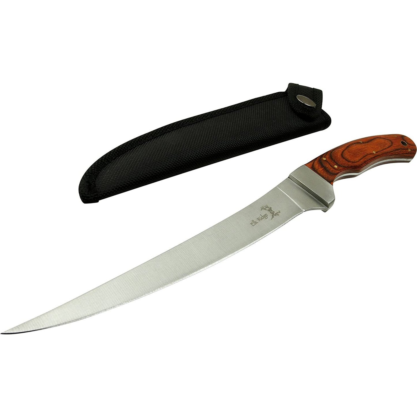 Elk Ridge Elk Ridge Fillet Knife With Pakkawood Handle - 12.25 Inch Overall #er-028 Gray
