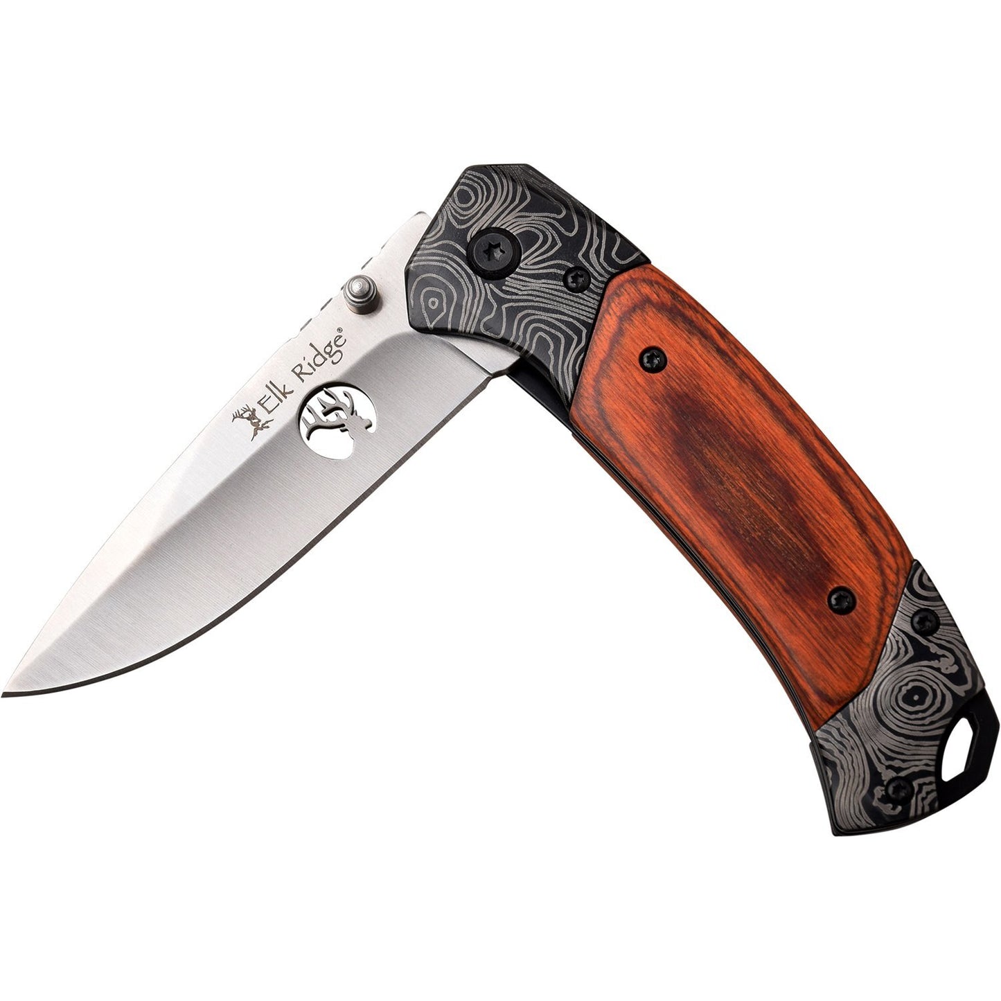 Elk Ridge Elk Ridge Hunting Drop Point Blade Folding Knife - 7.75 Inches Overall #er-940St Sienna