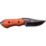 Elk Ridge Elk Ridge Brown Pakkawood Hunting Fixed Blade Knife - 5.98 Inch Overall #k-Er-562Wd Salmon