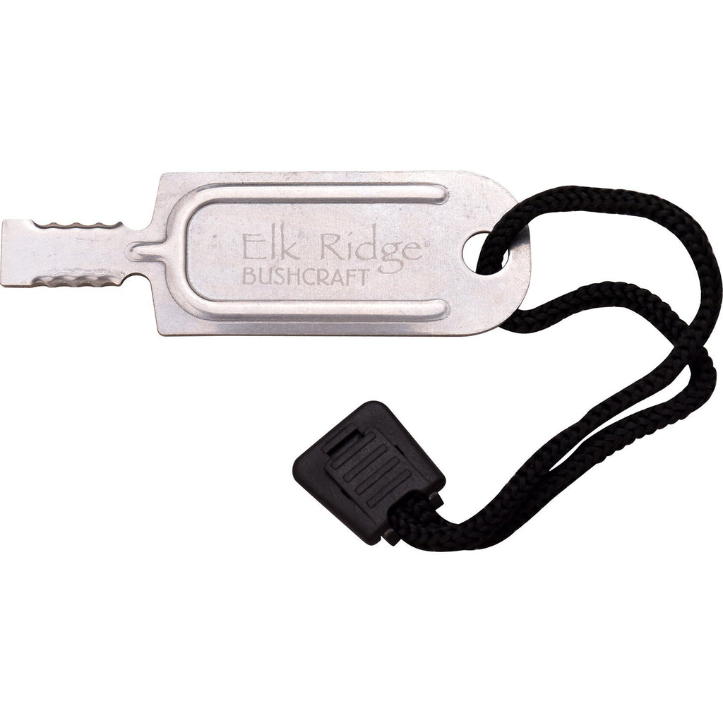 Elk Ridge Elk Ridge 10.5 Inch Drop Point Fixed Blade Knife W Survival Kit - Black #er-555Bk Misty Rose