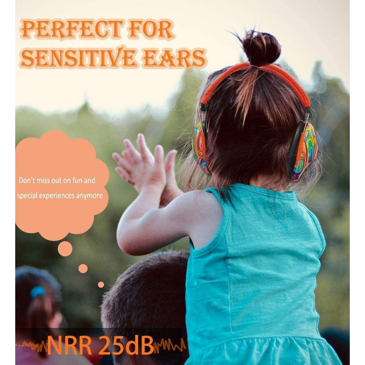 Epicshot Epicshot Kids Ear Protection Safety Adjustable Ear Muffs - Nrr 25Db Candy Color #em032 Light Sea Green