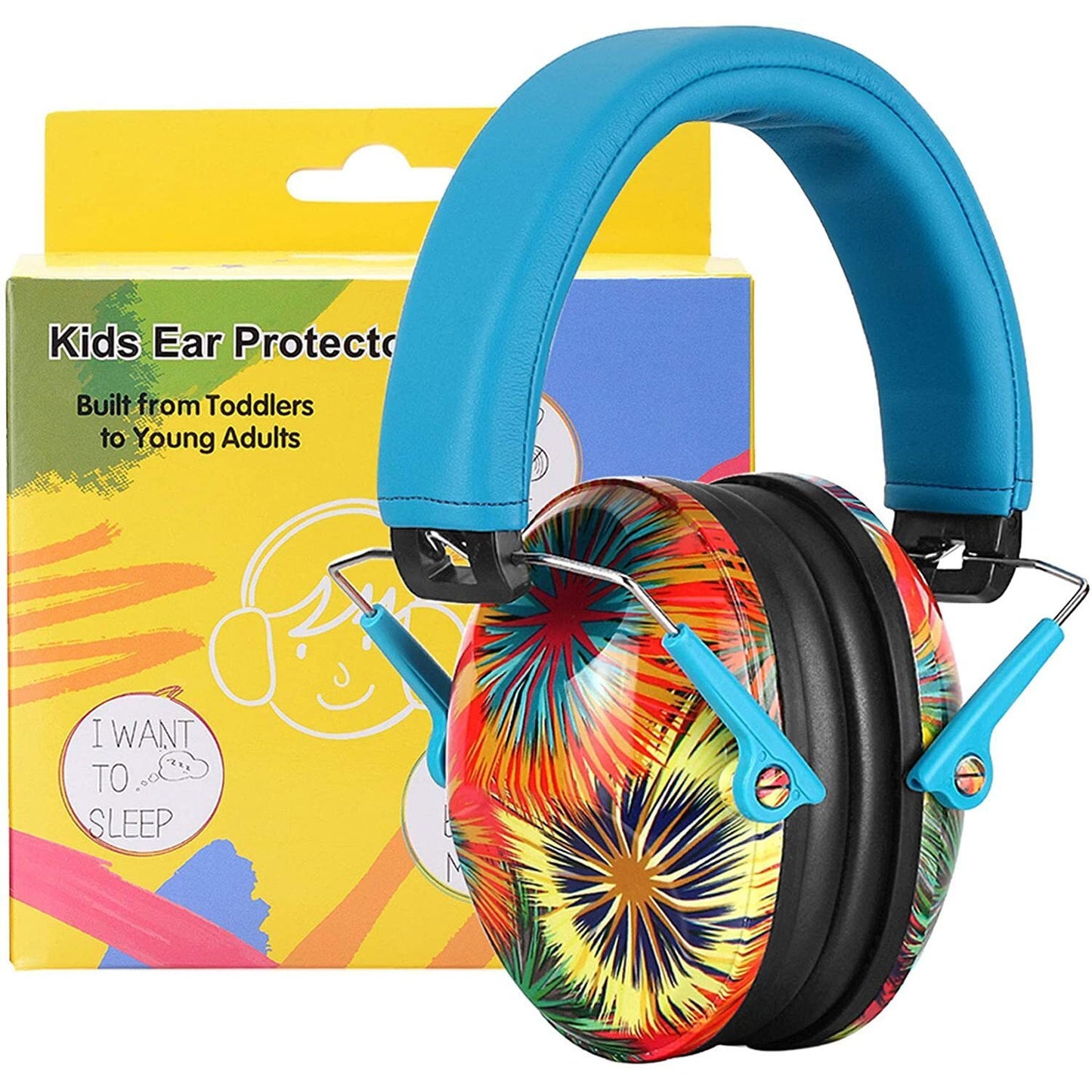 Epicshot Epicshot Kids Ear Protection Safety Adjustable Ear Muffs - Nrr 25Db Firework Color #em032 Cornflower Blue