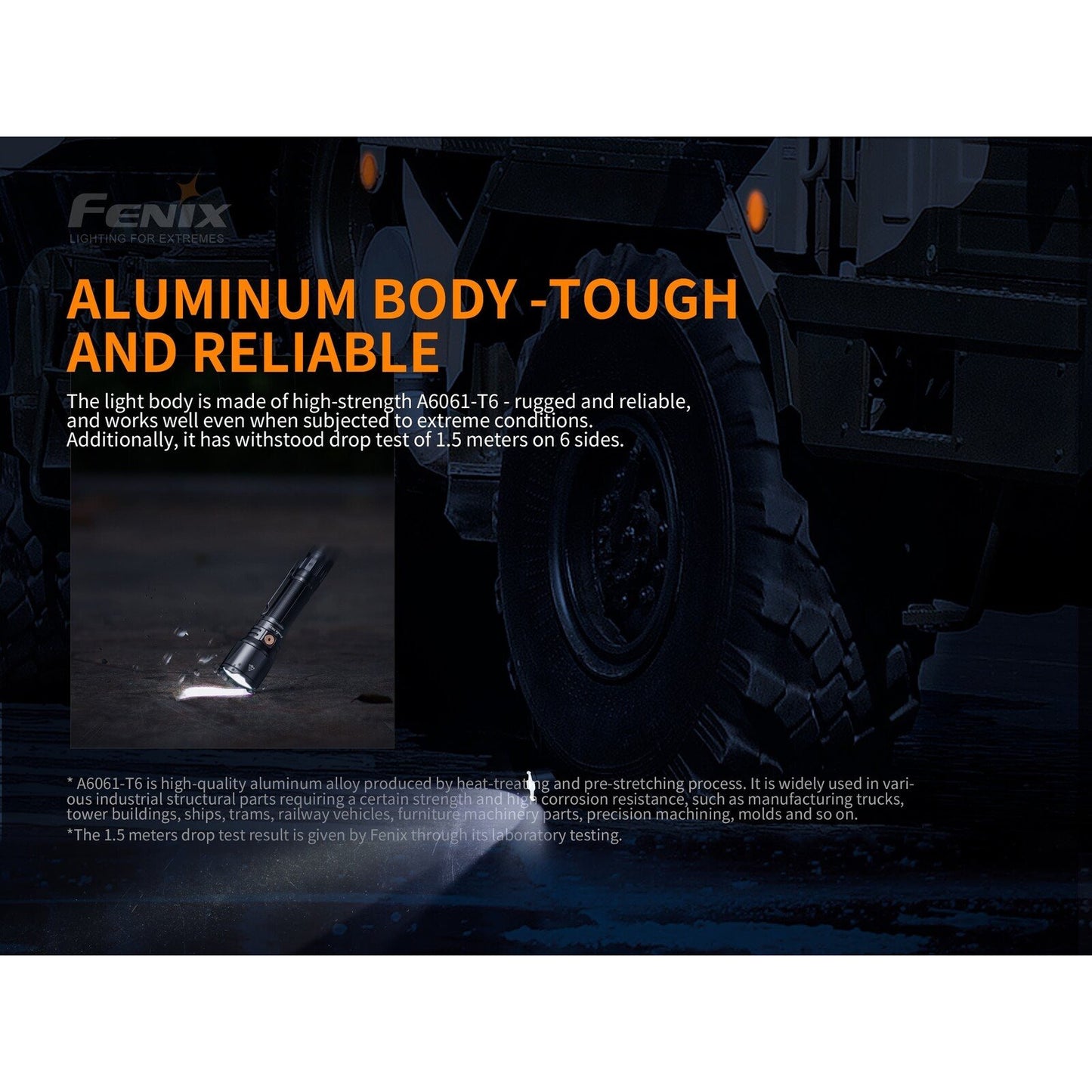 Fenix Fenix 1500 Lumens Tri-Coloured Rechargeable Tactical Flashlight - Usb Type-C & Batteries Included #tk26R Black