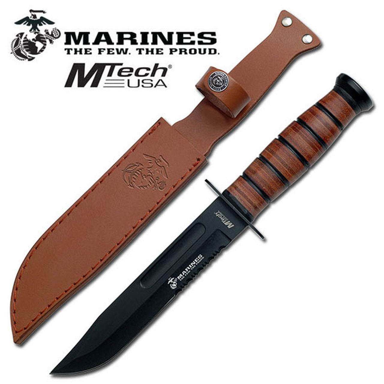 Mtech M-Tech Marines Fixed Knife #k-Mt-122Mr  -  # Sienna