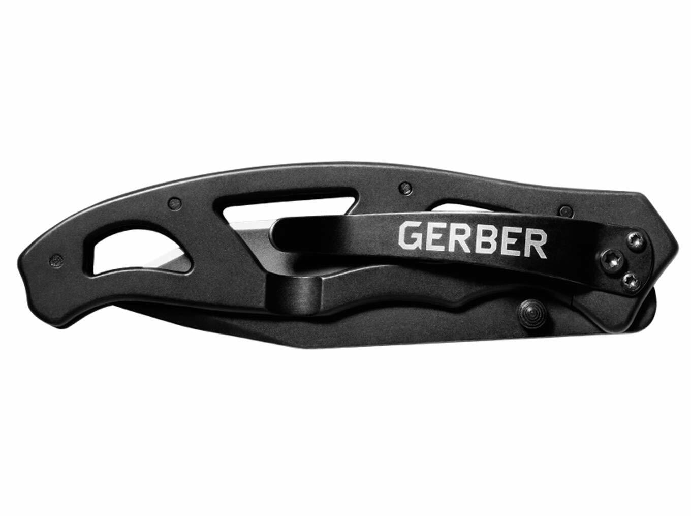 Gerber Gerber Paraframe Tanto Clip Folding Knife, 2.13" Blade Black