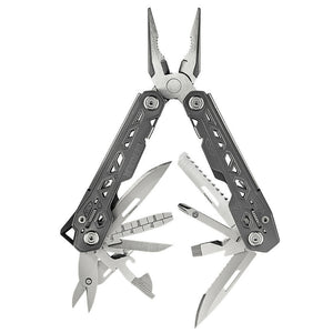 Gerber Gerber Truss Multi Tool Plier Scissors Saw Ruler W Sheath - 17 Tools #31-003304 Dim Gray
