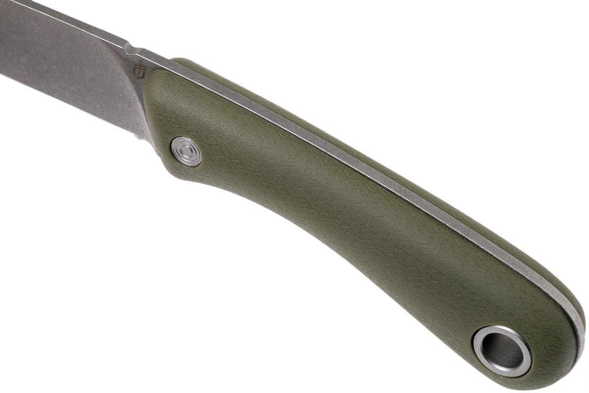 Gerber Gerber Spine Fixed Blade Green Knife W Sheath - 8.4 Inch Overall #31-003424 Dark Olive Green