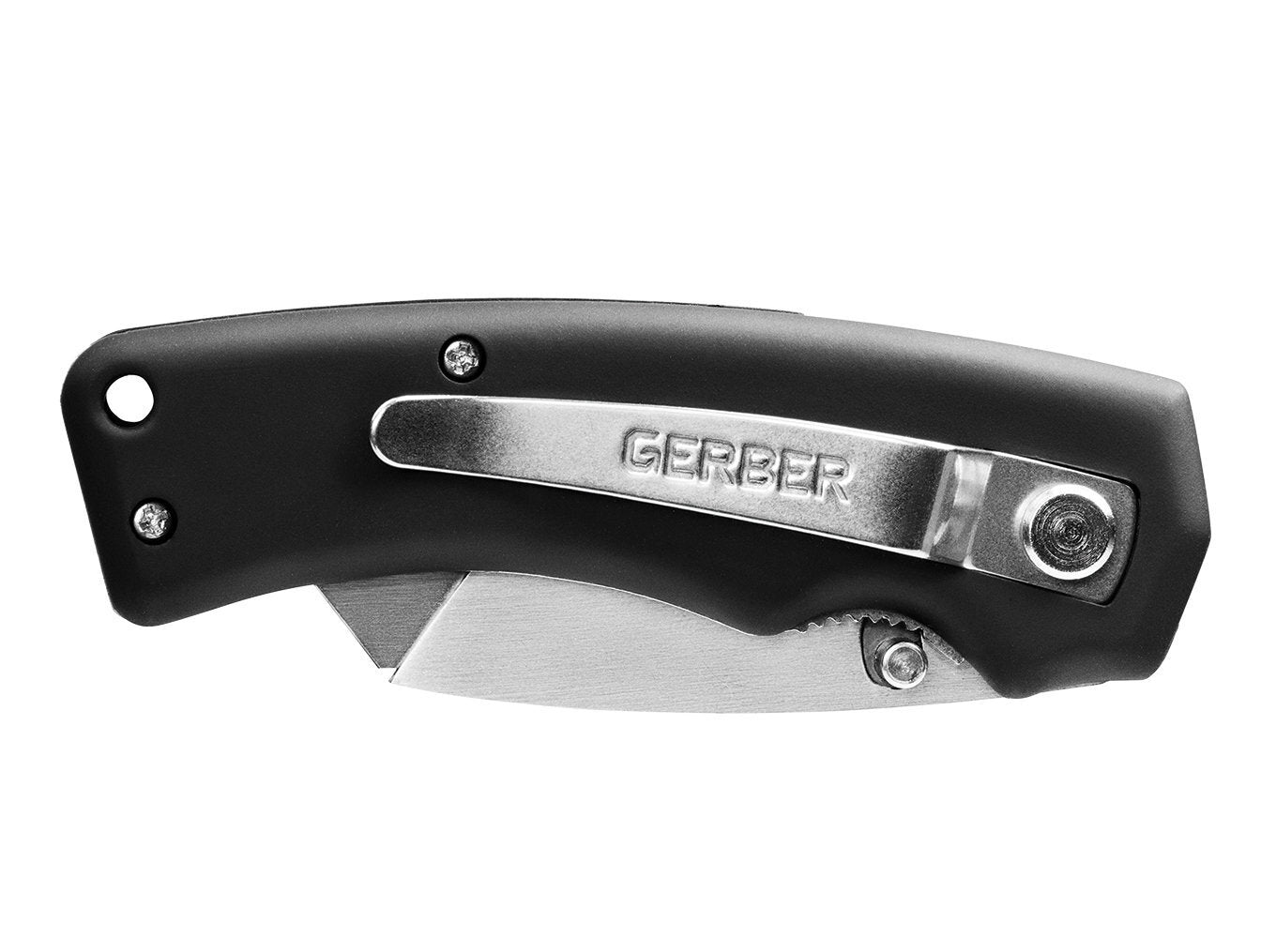 Gerber Gerber Edge Tachide Black Utility Folding Knife - Black Rubber Handle #31-000668 Gray