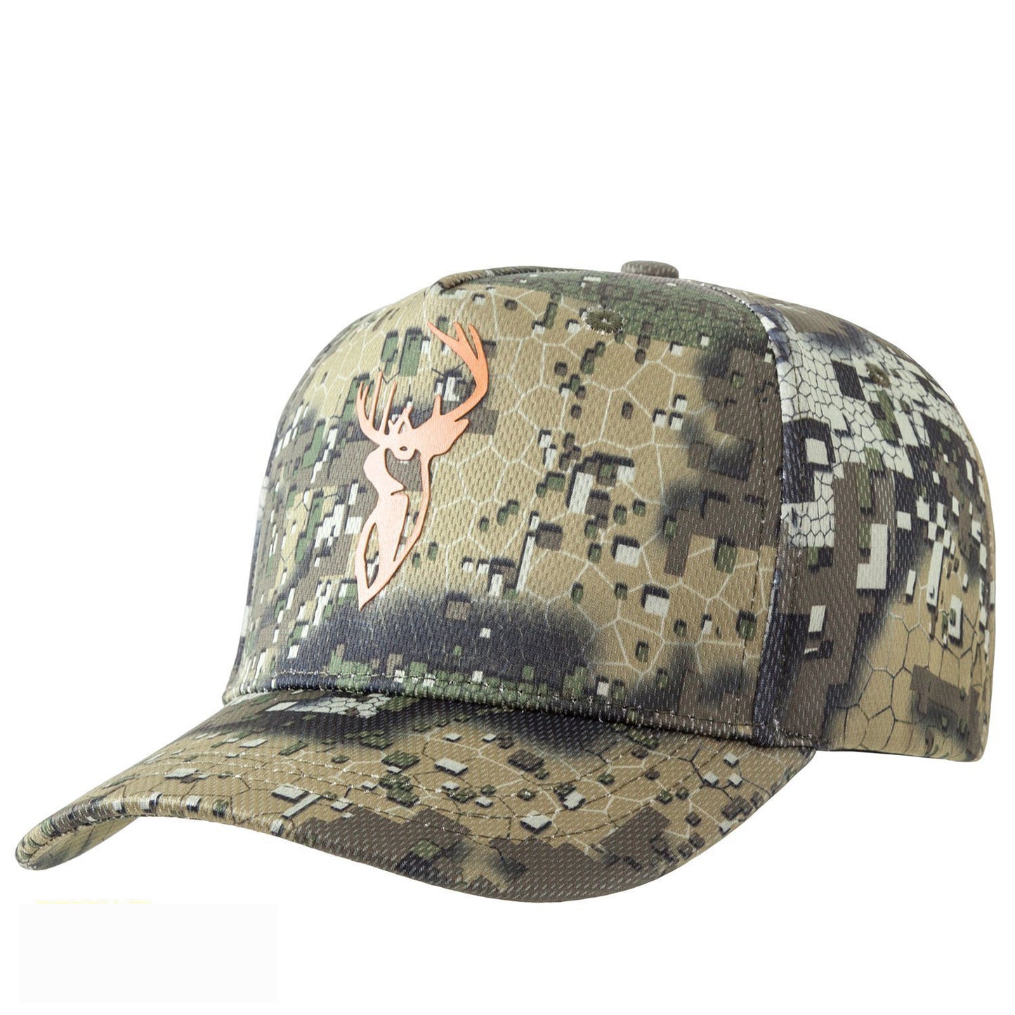 Hunters Element Hunters Element Desolve Veil Heat Beater Hunting Cap With Orange Stag Rosy Brown