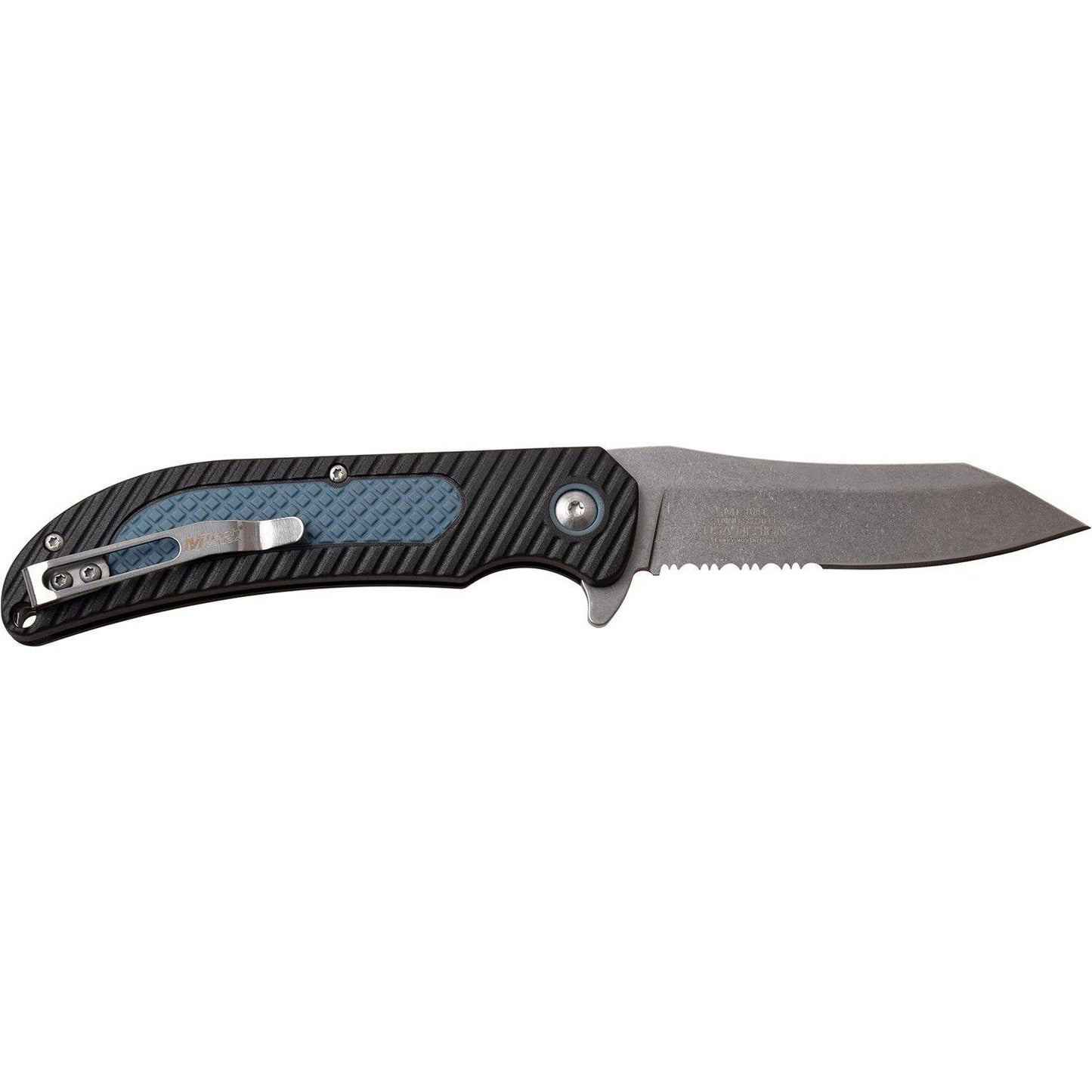 Mtech Manual 8 Inch Folding Knife - Tanto Fine/serrated Edge Blade #mt-1041Bl - Xhunter New Zealand