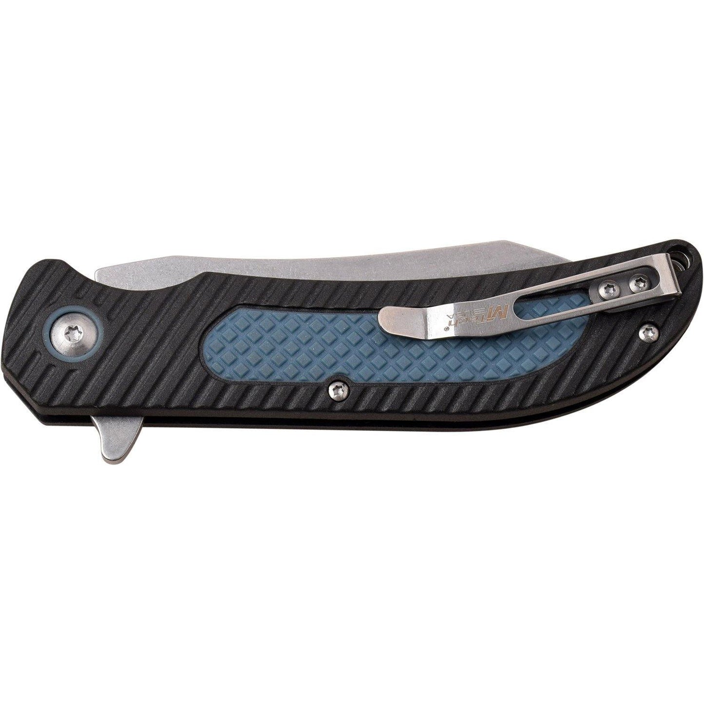 Mtech Manual 8 Inch Folding Knife - Tanto Fine/serrated Edge Blade #mt-1041Bl - Xhunter New Zealand