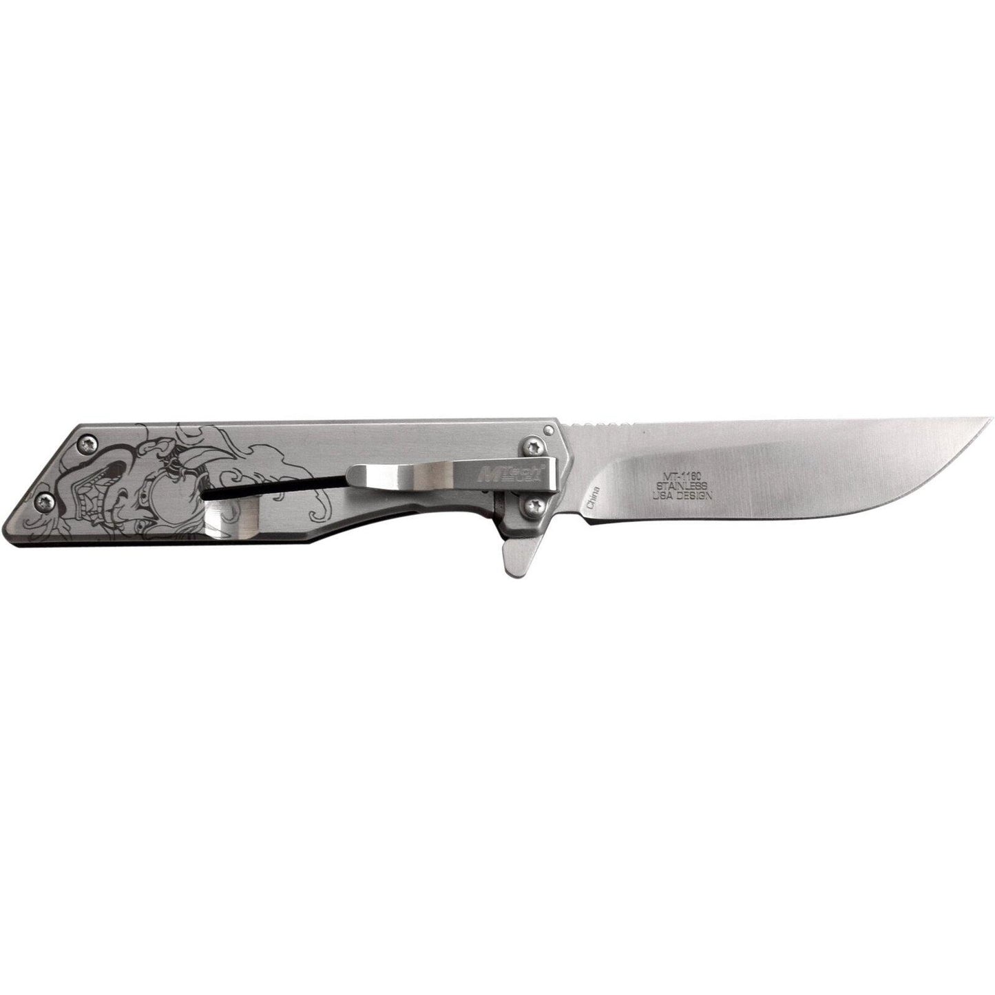 Mtech Drop Point Fine Edge Blade Folding Knife - 7 Inches Overall G10 Handle #mt-1160Ld - Xhunter New Zealand