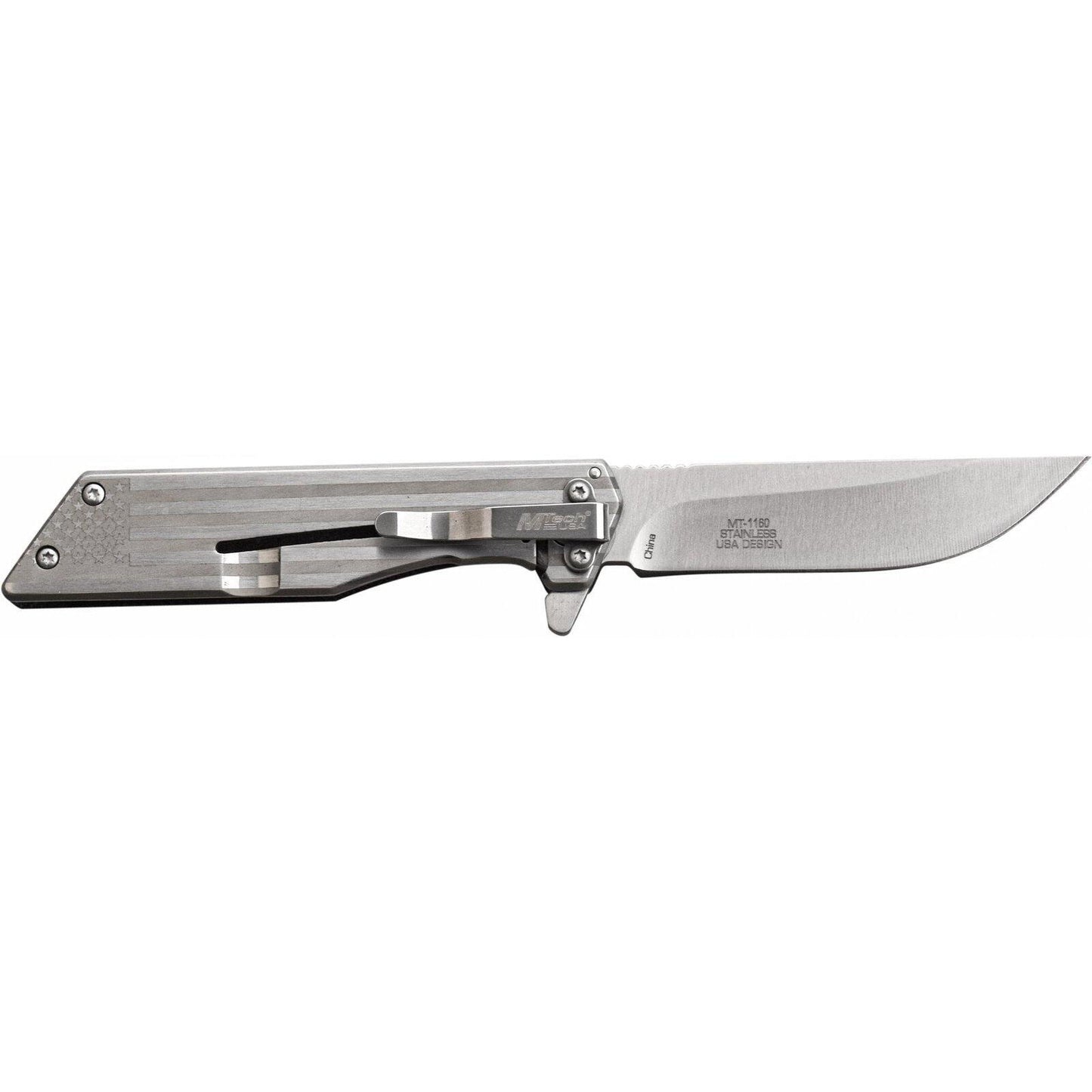 Mtech Drop Point Fine Edge Blade Folding Knife - 7 Inches Overall #mt-1160Lf - Xhunter New Zealand