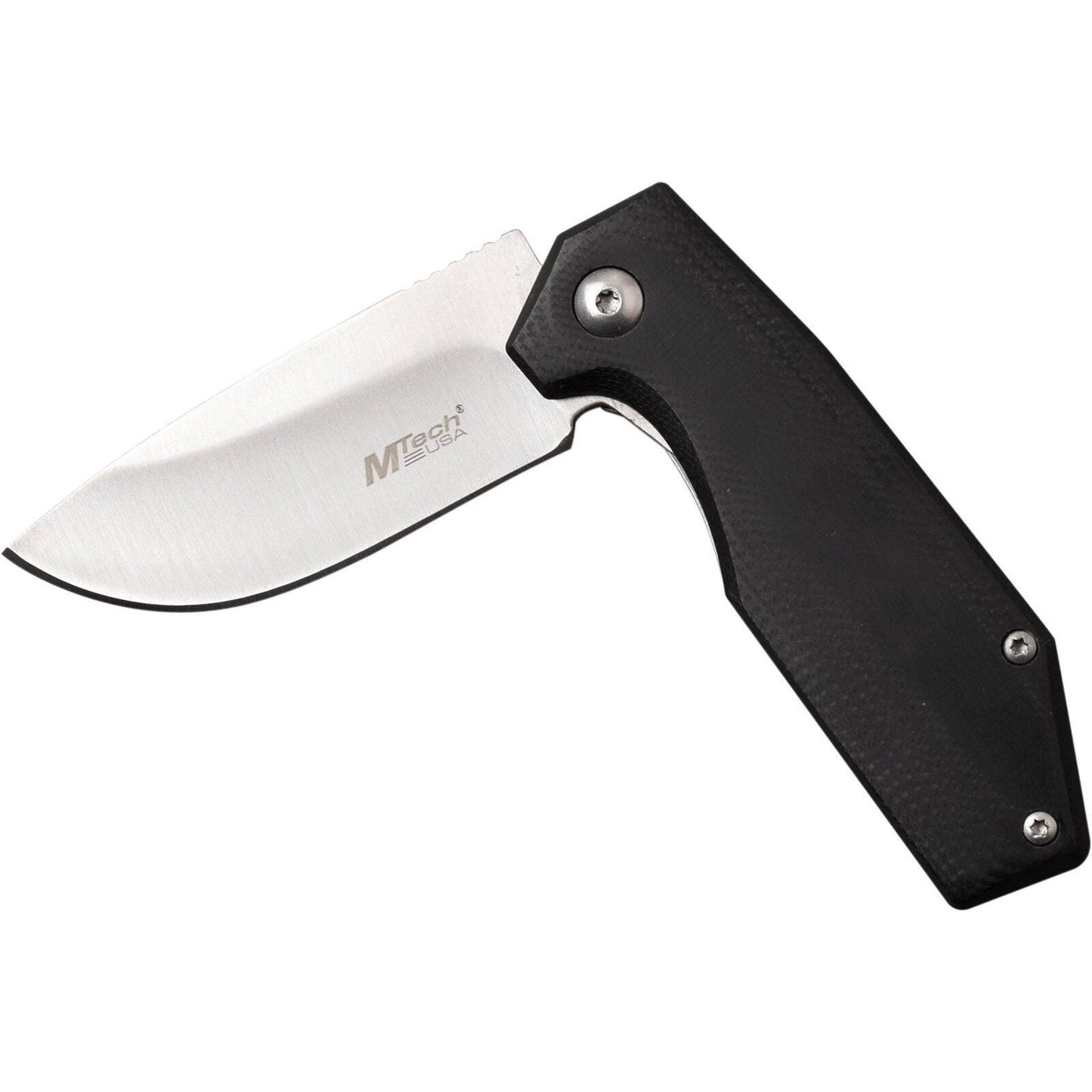 Mtech Drop Point Fine Edge Blade Folding Knife - 6 Inches Overall G10 Handle #mt-1160Sd - Xhunter New Zealand