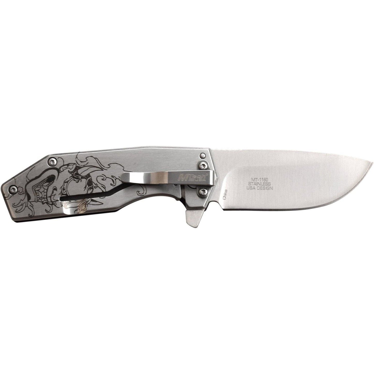 Mtech Drop Point Fine Edge Blade Folding Knife - 6 Inches Overall G10 Handle #mt-1160Sd - Xhunter New Zealand