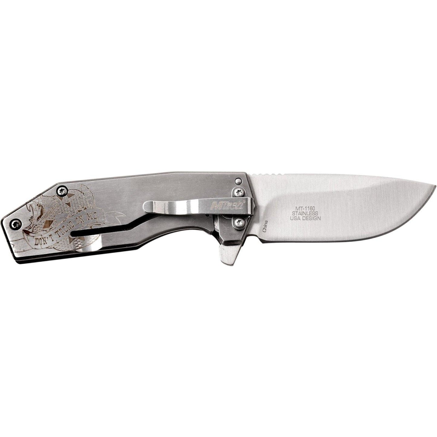 Mtech Drop Point Fine Edge Blade Folding Knife - 6 Inches Overall G10 Handle #mt-1160Ss - Xhunter New Zealand