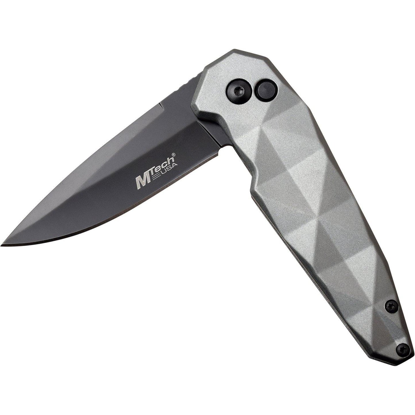 Mtech Drop Point Fine Edge Blade Manual Folding Knife - 7.25 Inches Overall #mt-1119Gy - Xhunter New Zealand