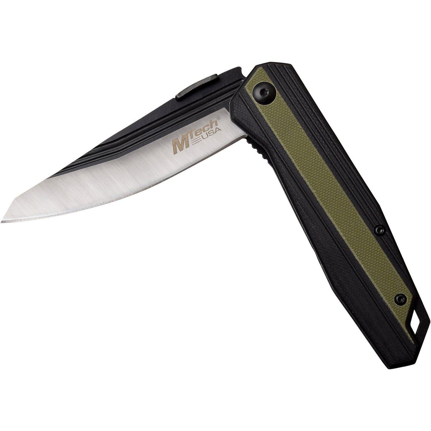 Mtech Drop Point Fine Edge Blade Folding Knife - 8 Inches Overall #mt-1081Gn - Xhunter New Zealand