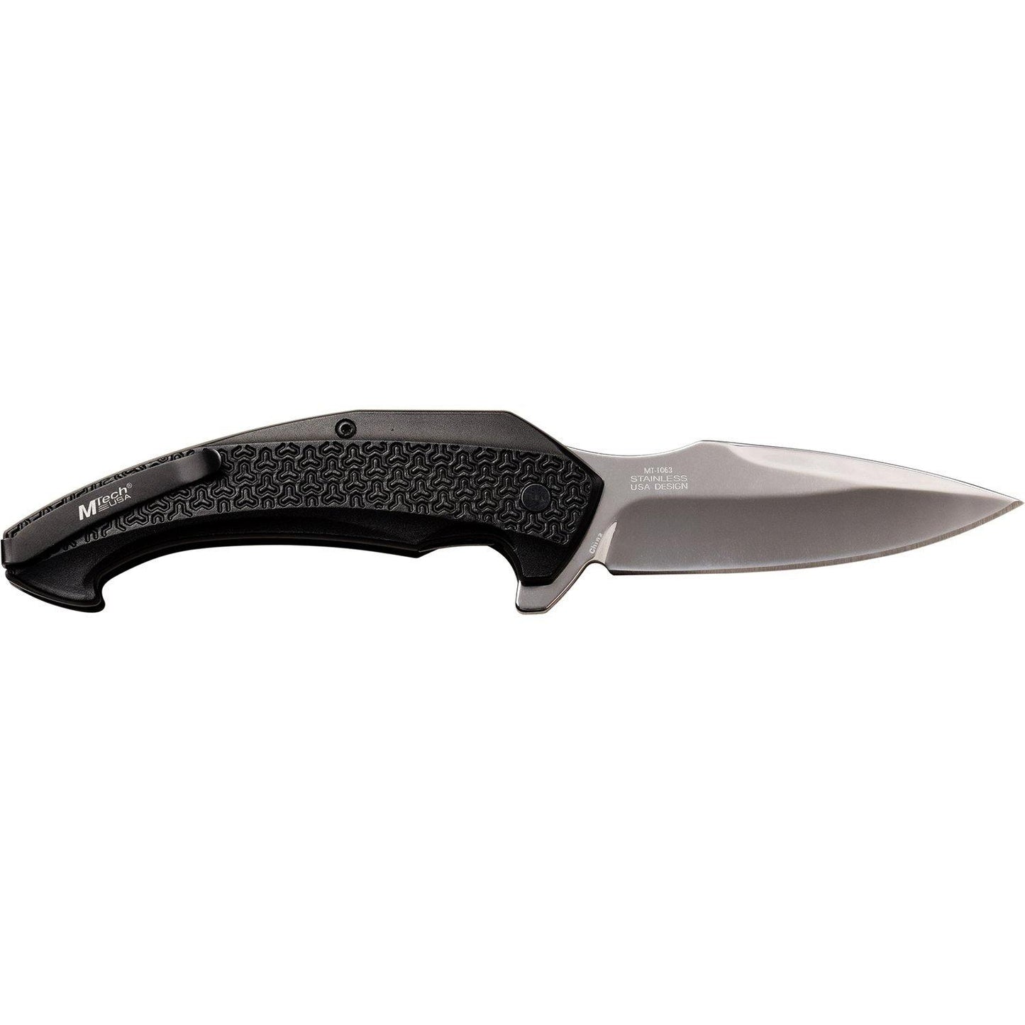 Mtech Spear Point Fine Edge Blade Folding Knife - 8 Inches Overall #mt-1063Bk - Xhunter New Zealand