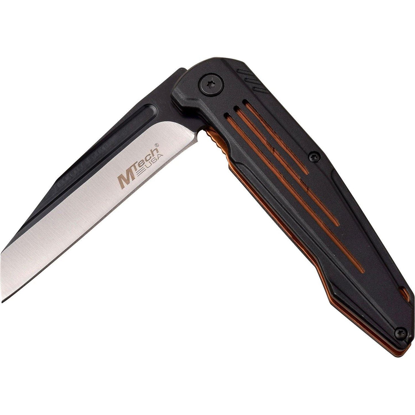 Mtech Fine Edge Blade Manual Folding Knife - 8 Inches Overall #mt-1060Or - Xhunter New Zealand