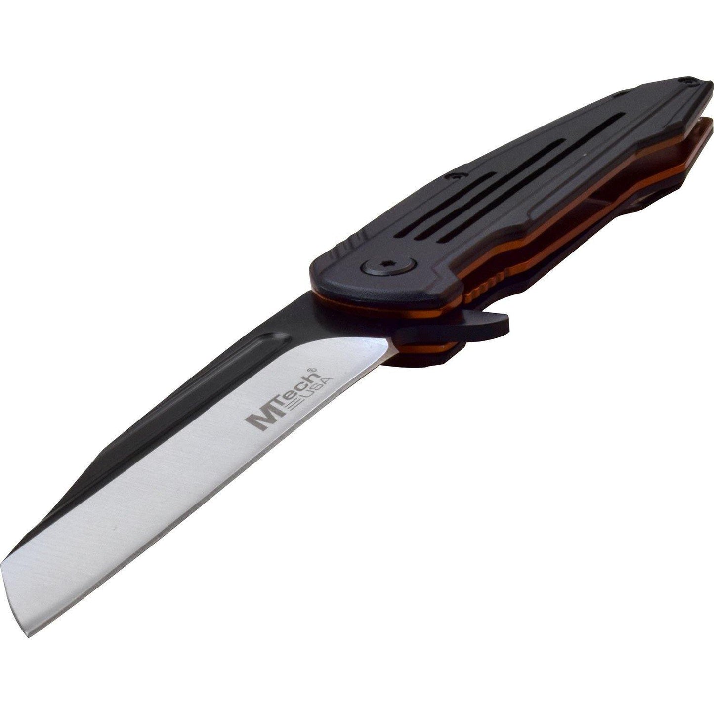 Mtech Fine Edge Blade Manual Folding Knife - 8 Inches Overall #mt-1060Or - Xhunter New Zealand