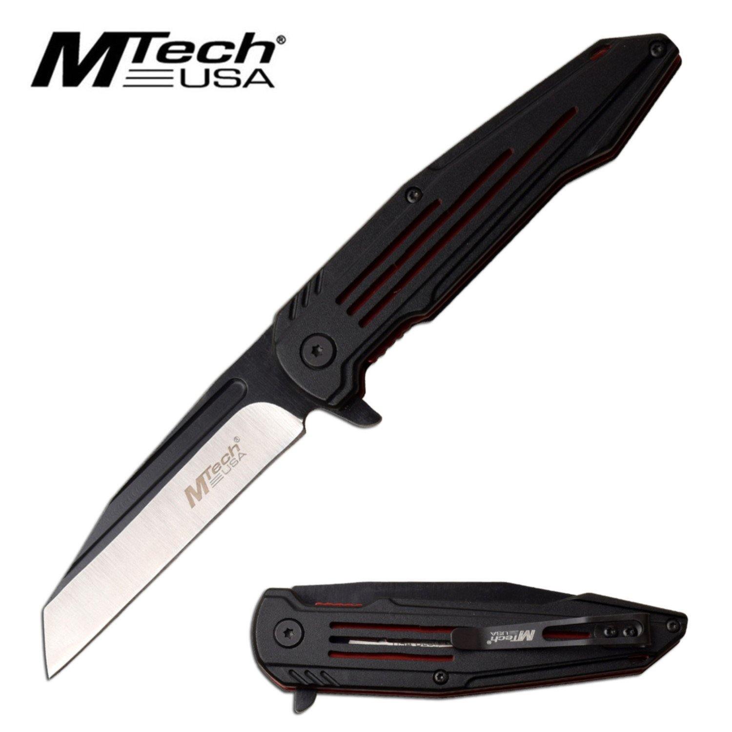 Mtech Wharncliffe Fine Edge Blade Manual Folding Knife - 8 Inches Overall #mt-1060Rd - Xhunter New Zealand