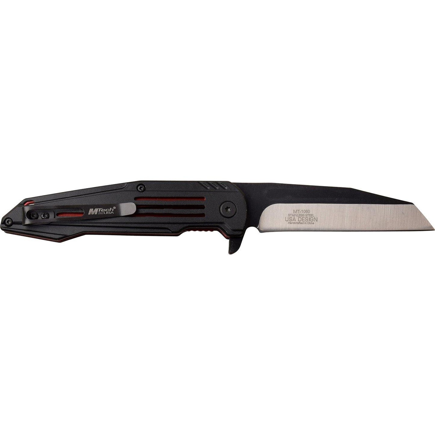 Mtech Wharncliffe Fine Edge Blade Manual Folding Knife - 8 Inches Overall #mt-1060Rd - Xhunter New Zealand