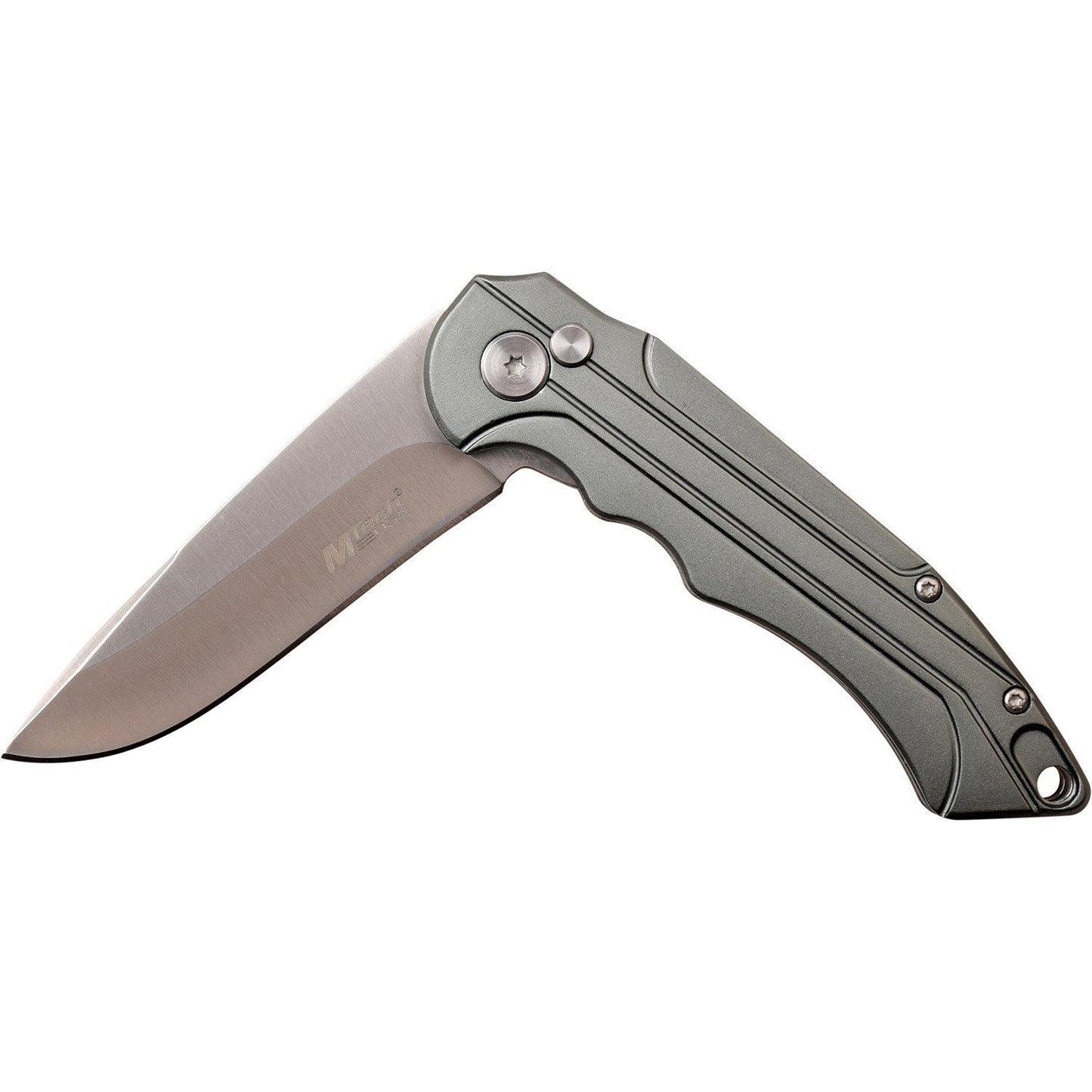 Mtech Drop Point Fine Edge Blade Folding Knife - 7.6 Inches Overall #mt-1022Gy - Xhunter New Zealand