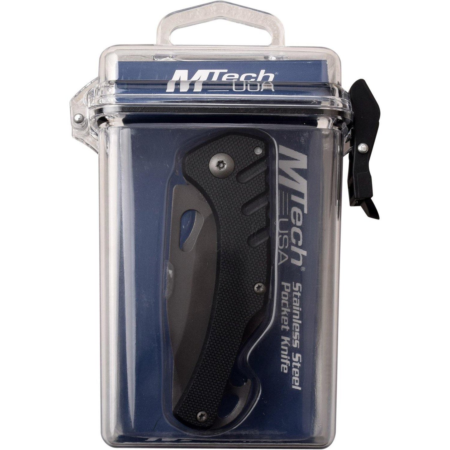 Mtech Drop Point Fine Edge Blade Folding Knife - G10 Handle Bottle Opener #mt-1015Gy - Xhunter New Zealand