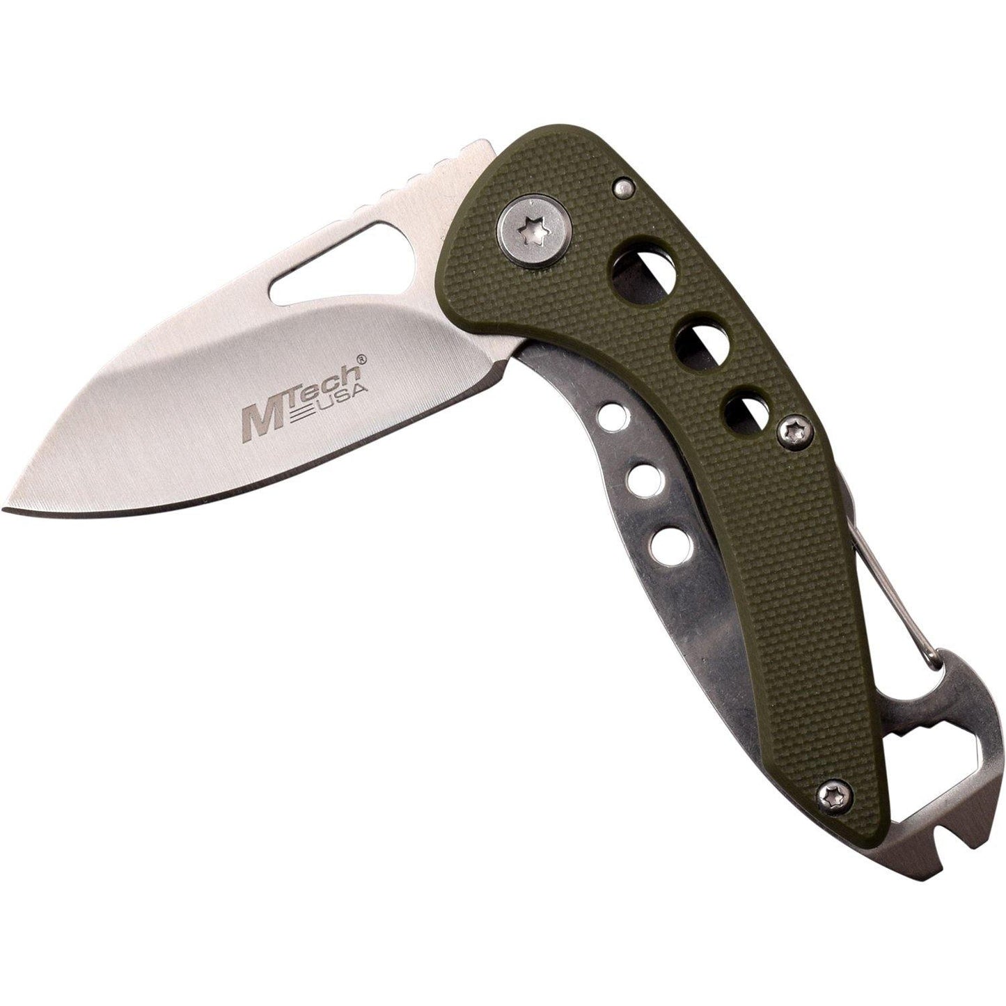 Mtech Drop Point Fine Edge Blade Multifunction Folding Knife - 5.6 Inches G10 Handle #mt-1016Gn - Xhunter New Zealand