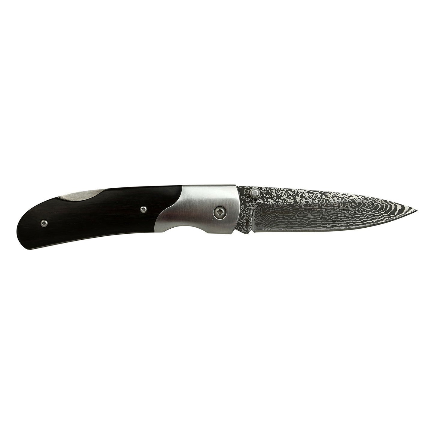 Mtech Mtech Evolution Damascus Etched Folding Knife - 3.2 Inch Drop Point Fine Edge Blade #mte-Fdr008-Bk Dark Slate Gray