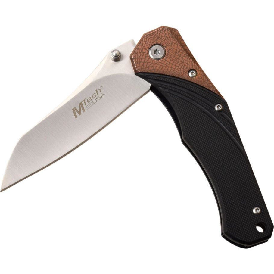 Mtech Mtech Drop Point Manual Folder Knife - 8 Inches Overall #mt-1103Bz Gray