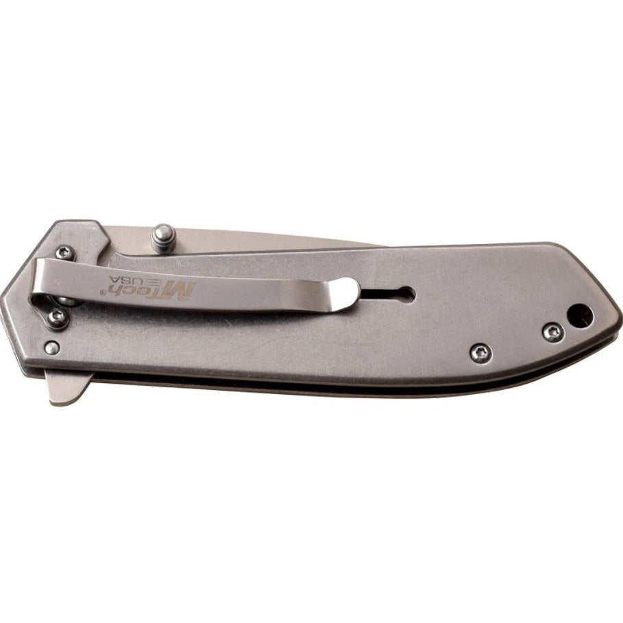 Mtech Mtech Drop Point Manual Folding Knife - Ball Bearing Pivot #mt-1068Sw Dark Gray