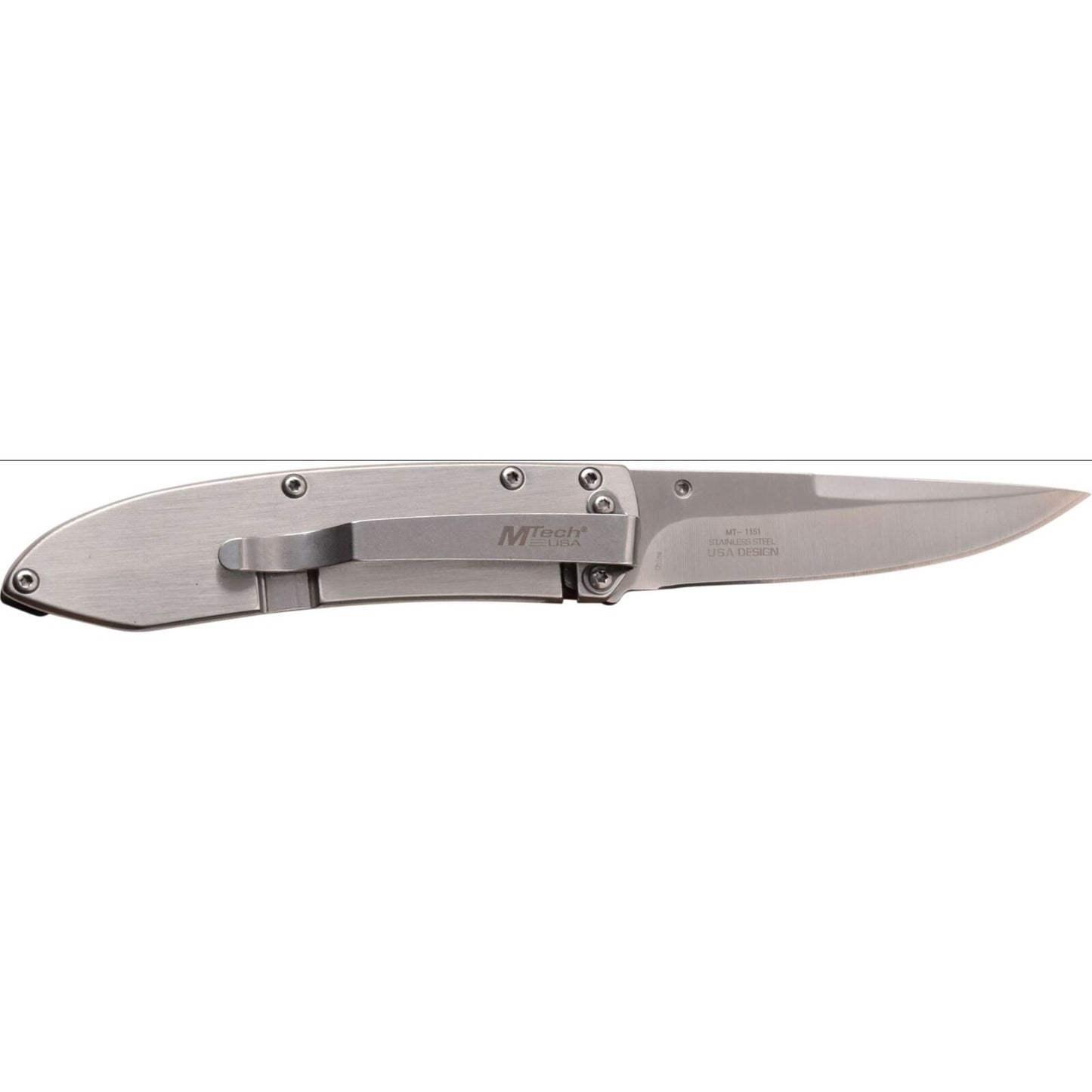 Mtech Mtech Sharp Edges Drop Point Blade Folding Knife - Laser Etching On Handle #mt-1151Pdr Rosy Brown