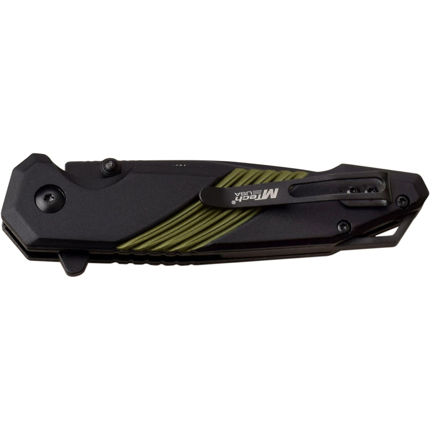 Mtech Mtech Drop Point Fine Edge Blade Folding Knife - Green 8 Inches Overall #mt-1064Gn Dark Slate Gray