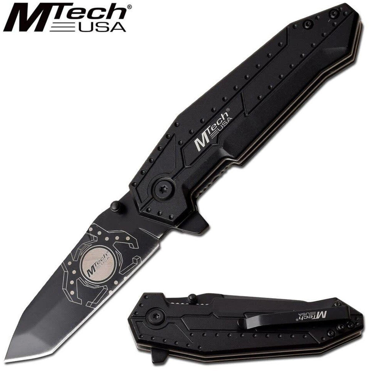 Mtech Mtech Tactical Tanto Blade Folding Knife - Ball Bearing Pivot #mt-1069Bk Dark Slate Gray
