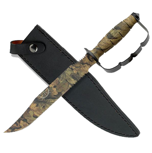 Mtech Mtech Serration Fixed Blade Knife Bowie - Camo 15.2 Inch Overall #mt-20-36Ca Dark Slate Gray
