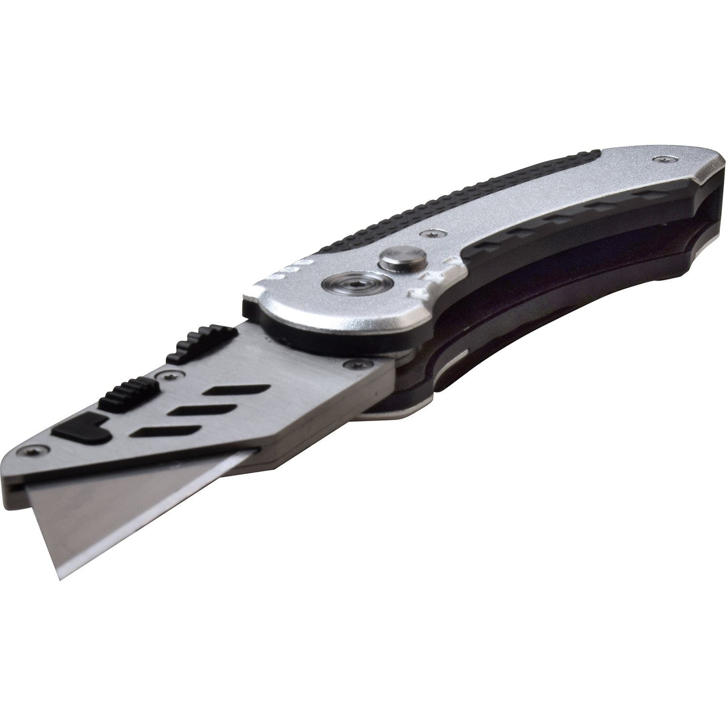 Mtech Mtech 6.25 Inch Utility Blade Button Lock Folding Knife - Silver #mt-Ut001S Gray