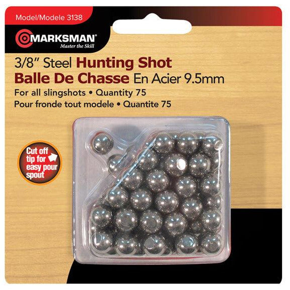 Marksman Marksman Steel Slingshot Pellets 9.5Mm Tan