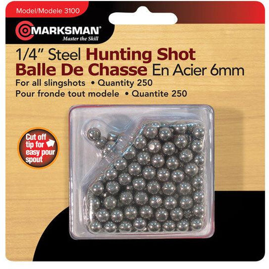 Marksman Marksman Steel Slingshot Pellets 6Mm Tan