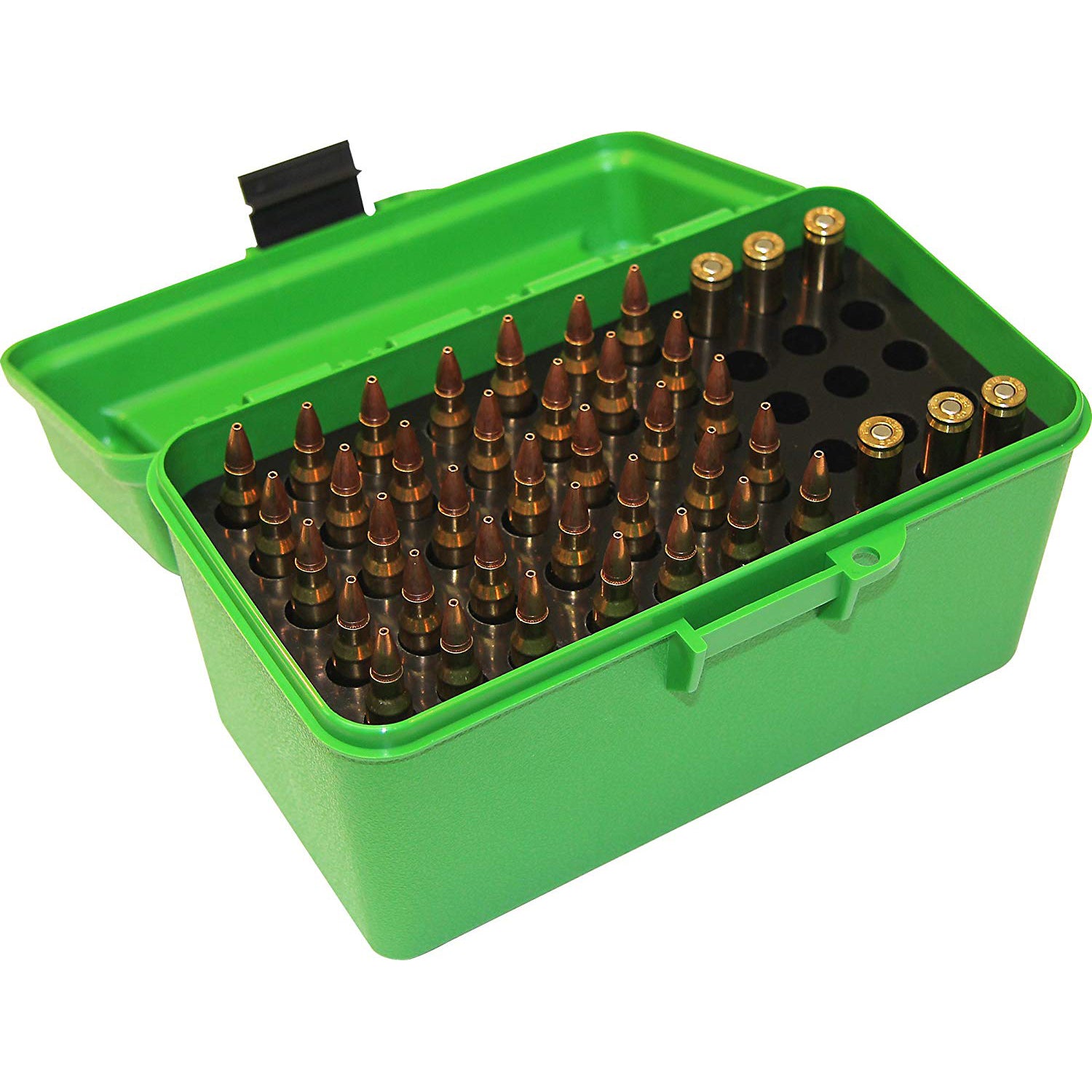 Mtm Case-Gard Mtm H50-Rl Deluxe 50-Round Rifle Ammo Case Box 30-06 270 Win 25-06 Medium Sea Green