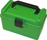 Mtm Case-Gard Mtm H50-Rm Deluxe 50-Round Rifle Ammo Box 220 Swift 22-250 243 308 Win Lime Green