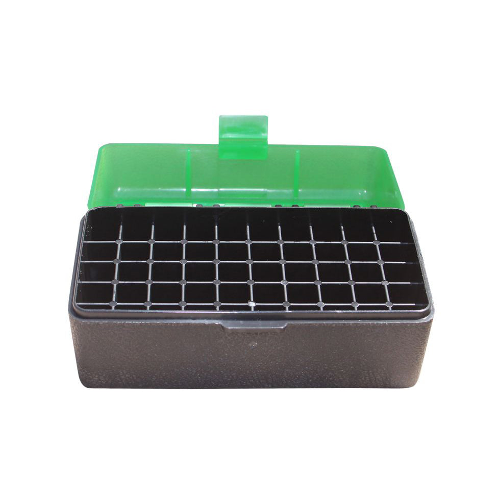 Mtm Case-Gard Mtm Case-Gard 50 Rifle Ammo Boxes .22-250 To .308 Clear Green/black Rm-50-16T Medium Sea Green