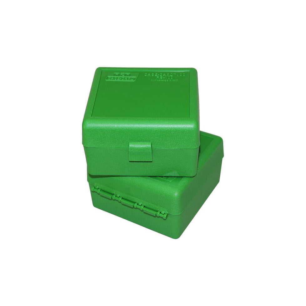 Mtm Case-Gard Mtm 100 Round Rifle Ammo Box 17, 204, 223, 5.56X45, 6X47 #rs-100-10 Forest Green