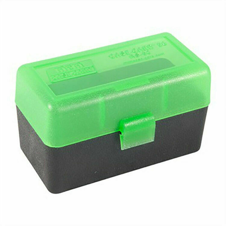 Mtm Case-Gard Mtm 50 Round Flip-Top Rifle Ammo Box .22-250 To 7.62 X 39 #rs-S-50-16T Dark Sea Green