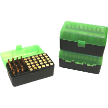 Mtm Case-Gard Mtm 50 Rd Rifle Ammo Box .222 / .222 Magnum Clear Green #rs-50-16T Sea Green